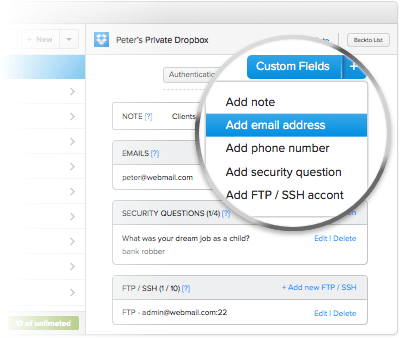 Custom fields